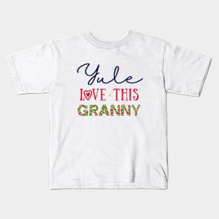 Granny's Yuletide Charm Kids T-Shirt